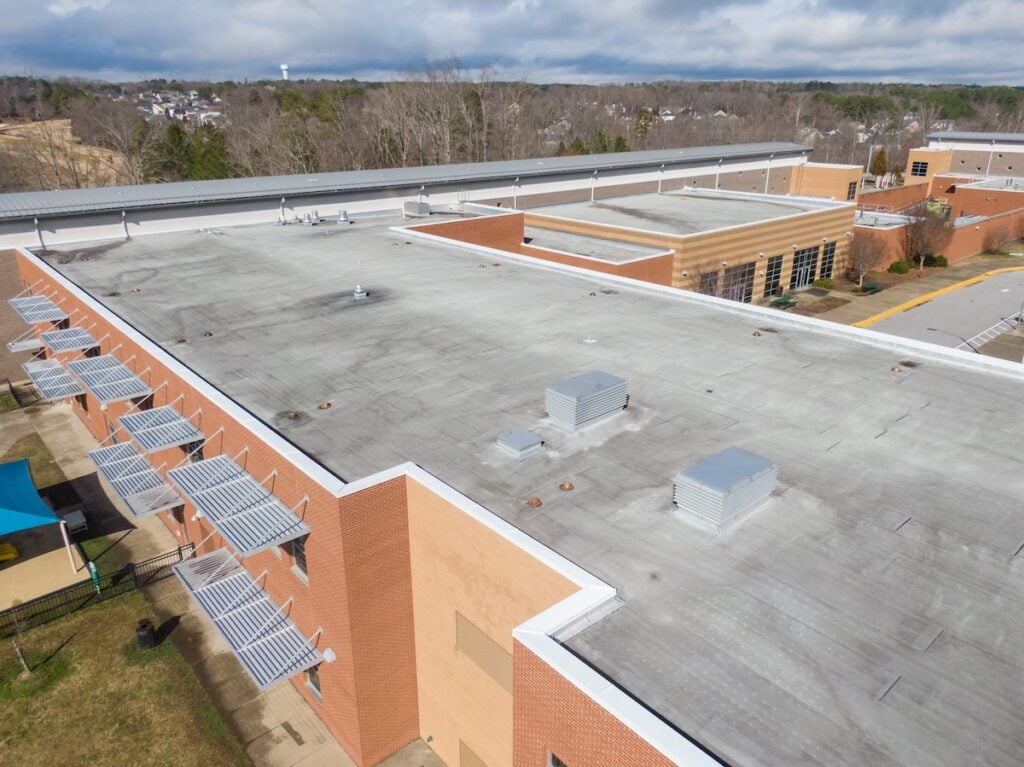 flat roof commercial building