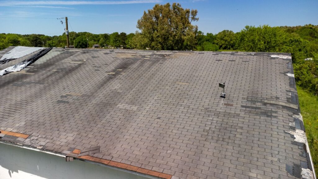 roof leak detection shingles missing water damage