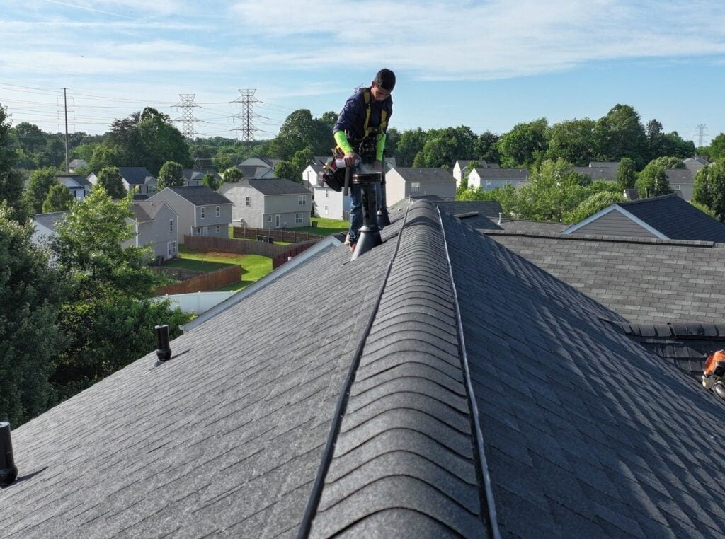 Barkley-Jensen team inspecting a roof