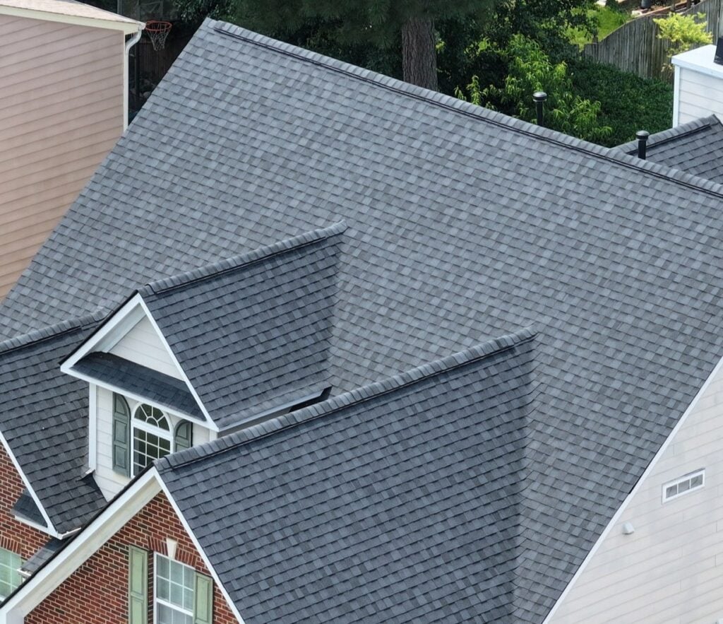 Close-up of a pitched roof