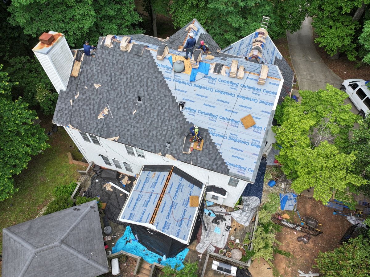 how often should a roof be replaced Raleigh Roof Replacement Day Berkley Jensen project