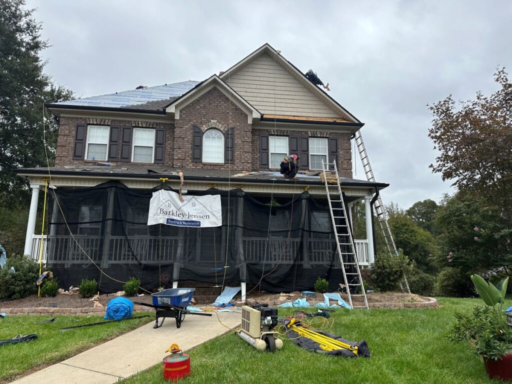 how to choose a roofing contractor Berkley Jensen replacing new house