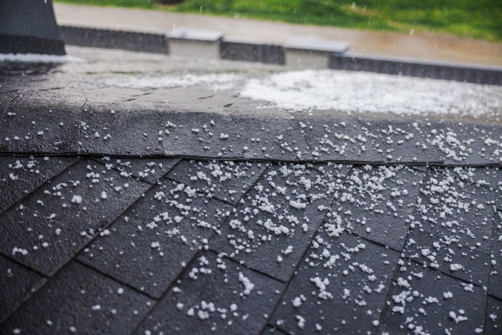 are impact-resistant shingles recommended for homes in apex nc hail on top of wet shingles