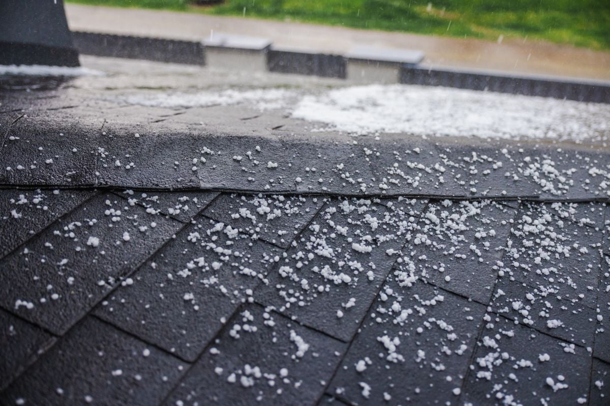 are impact-resistant shingles recommended for homes in apex nc hail on top of wet shingles
