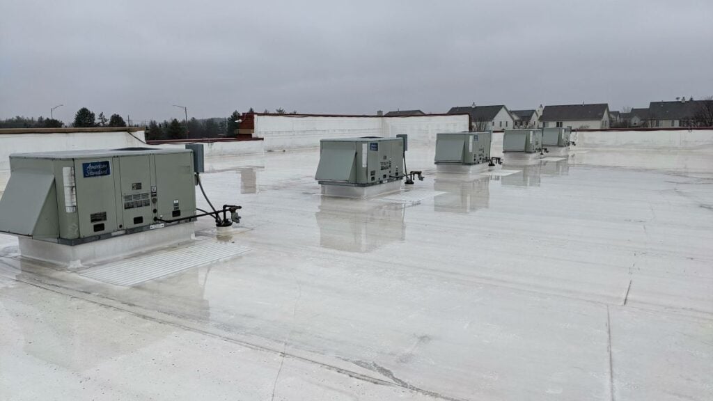 how long does a commercial roof replacement take in raleigh nc  wet white roof