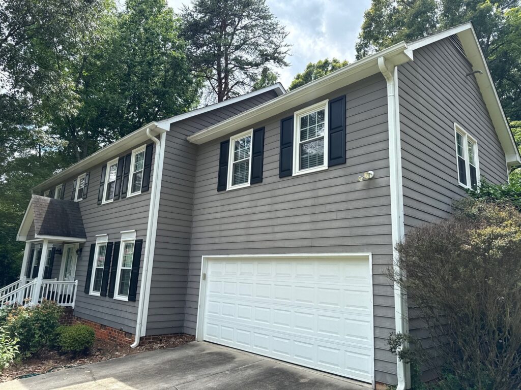 siding raleigh nc small house white garage door